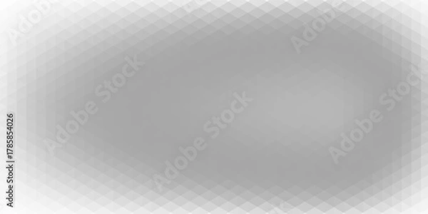 Fototapeta White Grey Background of Squares.  Banner for your design. Geometric style. Mosaic grid. Abstract squares background. Pixel mesh.