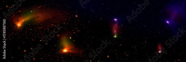 Obraz galaxy in a free space.