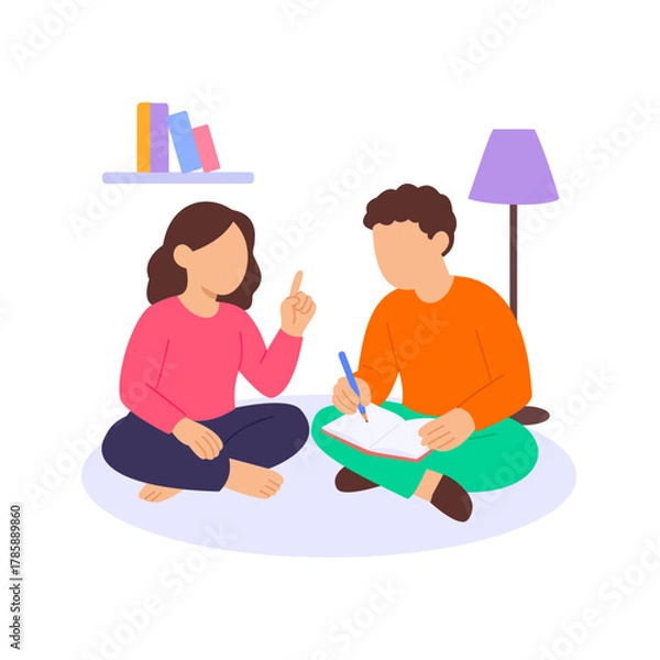 Obraz Story Chain, continuing tales through group narration