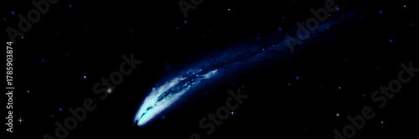 Obraz galaxy in a free space.