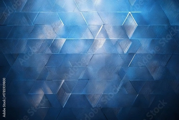 Obraz abstract blue background with triangles