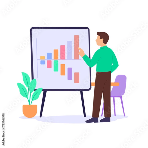 Obraz Profit Forecasting, predicting business earnings and trends