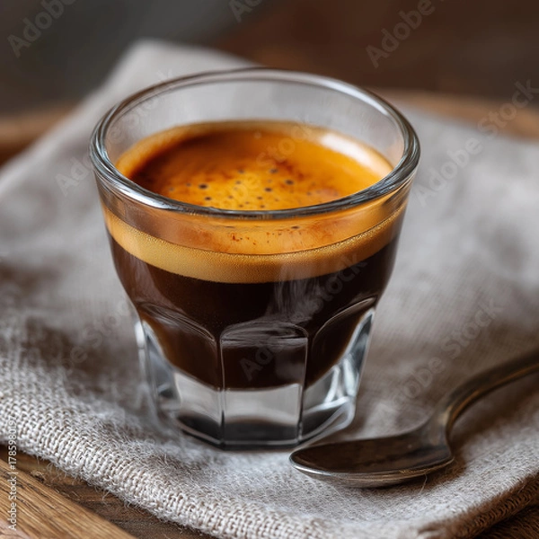 Obraz Fresh Espresso Shot, AI generated photo