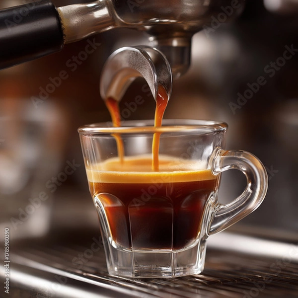 Obraz Fresh Espresso Being Poured