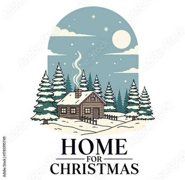 Obraz Christmas T Shirt Design