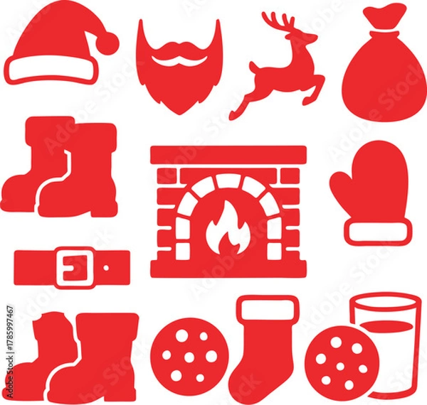 Obraz Christmas Icon Set