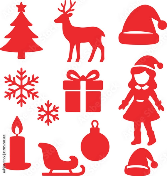 Obraz Christmas Icon Set