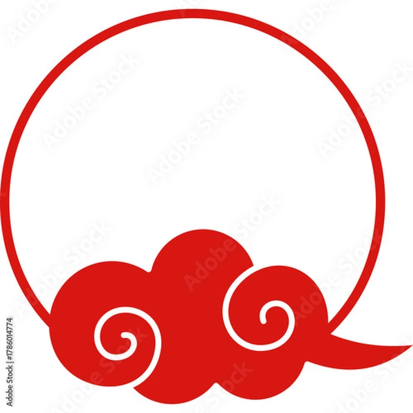 Fototapeta Chinese Cloud Frame