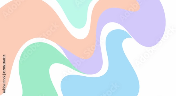 Obraz colorful pastel abstract hand drawn background vector design