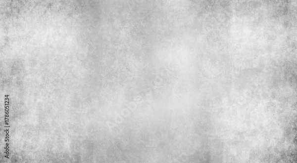 Fototapeta Illustration of soft grey grunge texture with faded edges isolated on transparent background