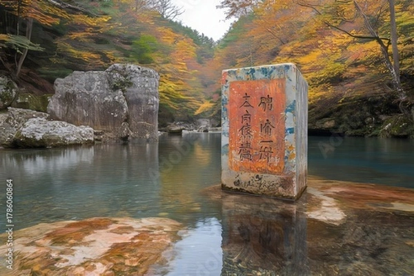 Obraz selective focus meditative nature awareness