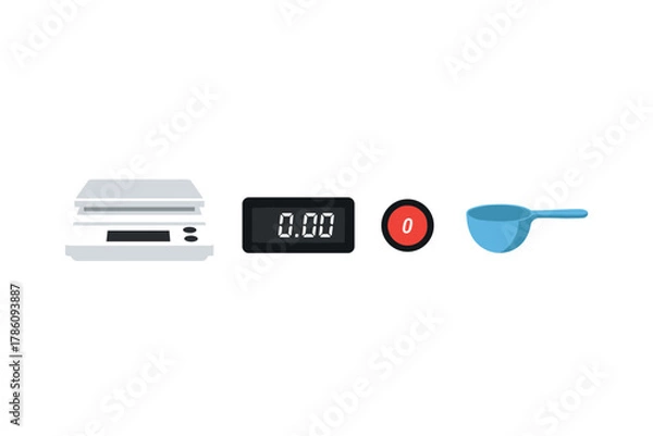 Fototapeta Kitchen measurement tools for precise cooking and baking