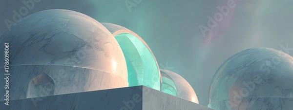 Fototapeta Veiled Marble Aurora