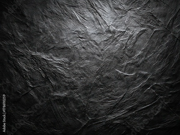 Obraz dark black background texture, rough natural stone close-up surface
