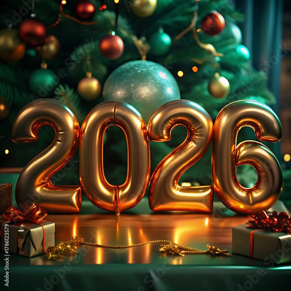 Obraz 2026-gold-colour