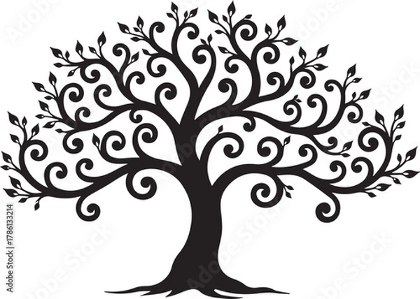 Obraz Tree Silhouette SVG Bundle