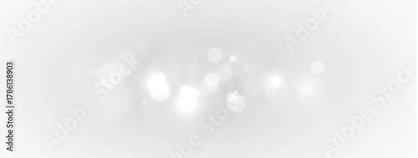 Fototapeta Fantasy bright stardust bokeh with golden glowing flare effect.
