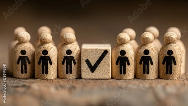 Fototapeta Business concept word made of paper held by a group of people symbolizing partnership and teamwork on a black background