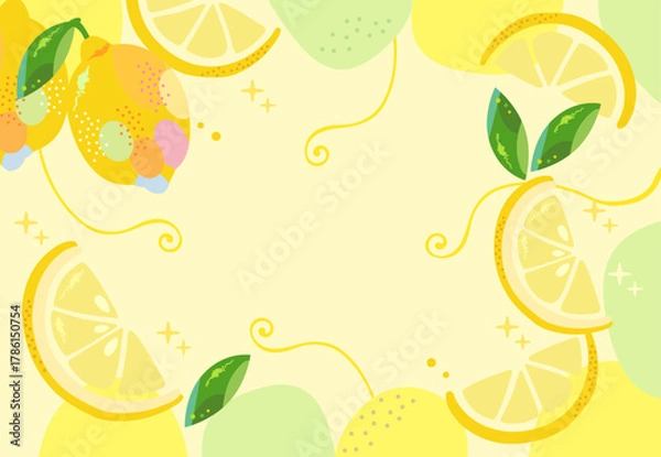 Obraz レモンティーの壁紙。癒しのハーブの素材。