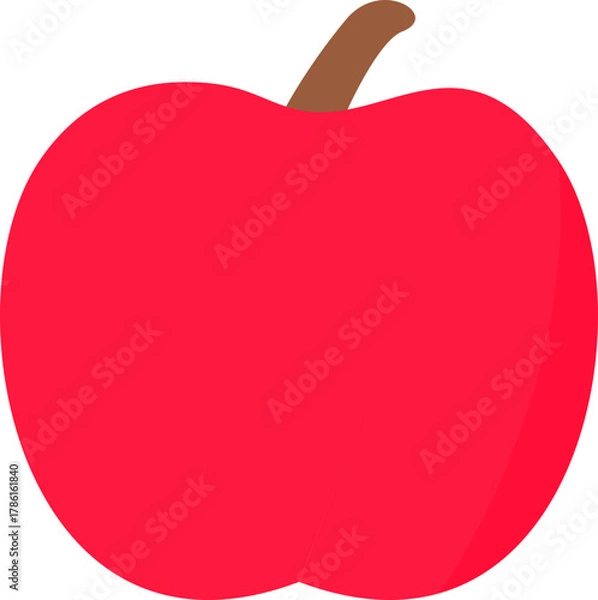 Fototapeta red apple vector illustration