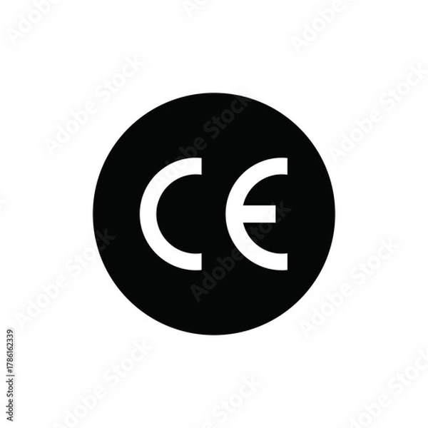 Obraz CE Mark Black Vector