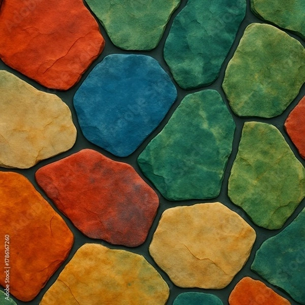 Fototapeta Decorative Concrete Stamp Mat – Stone Texture Pattern
