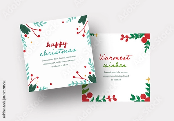 Fototapeta Minimal Christmas Posts