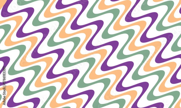 Fototapeta  Abstract purple ,nion and pink colour diagonal wave line pattern background suitable for fashion textiles, graphics