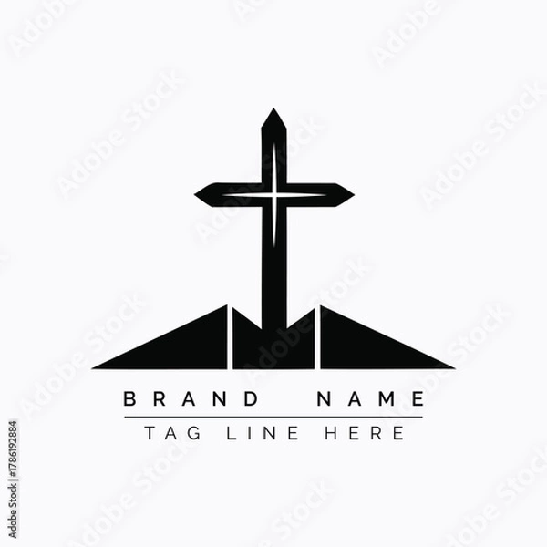 Fototapeta Abstract geometric shapes with vibrant color palette