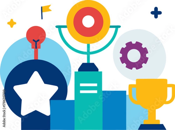 Obraz Efficiency and Organization Illustration