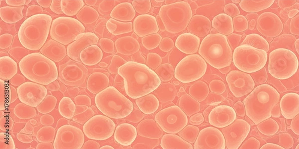 Fototapeta Close-up of cells showing their structure and arrangement suitable for medical or scientific presentations