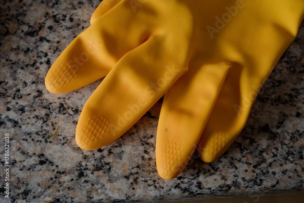 Obraz Washing up gloves