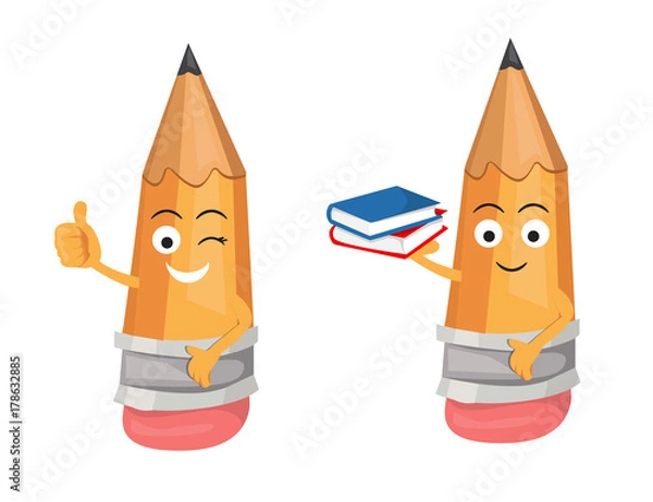 Obraz Pencil set with book