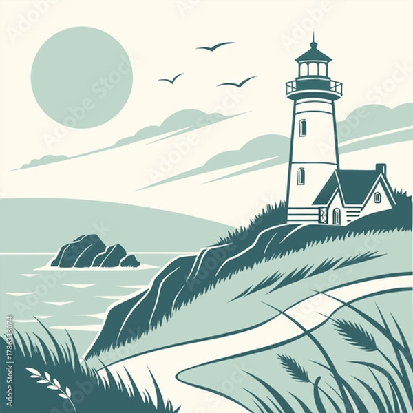 Obraz lighthouse on the beach