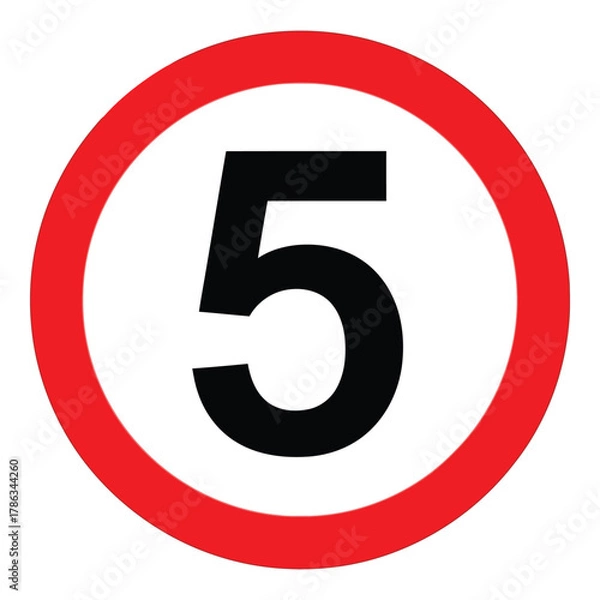 Obraz Speed limit 5