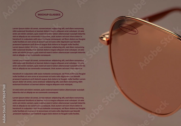 Fototapeta Eyewear Frame Mockup