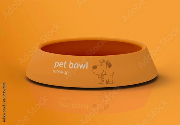 Fototapeta 3D Illustration Pet Bowl Mockup