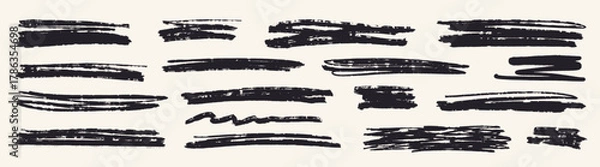 Obraz Grunge strokes on canvas