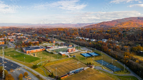 Obraz ETSU sports fields during the fall 