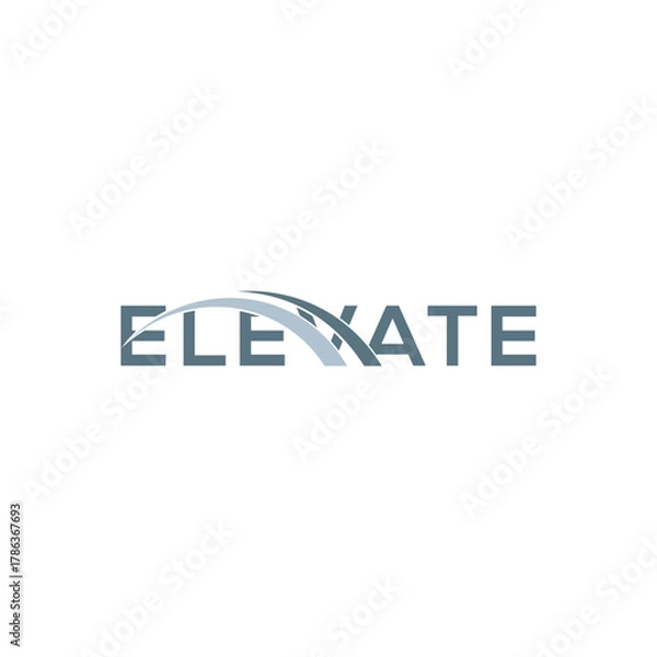 Obraz Elevate logo design, business consulting vector icon template