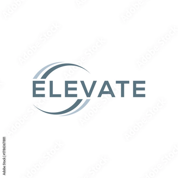 Obraz Elevate logo design, business consulting vector icon template
