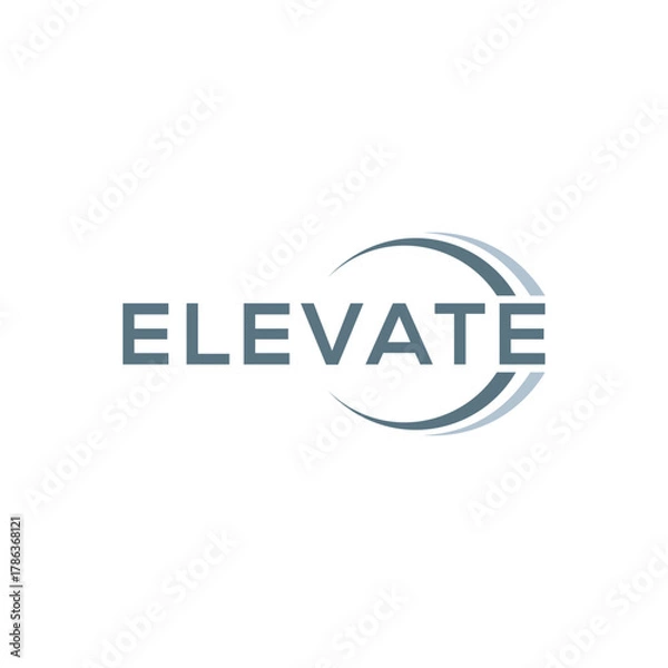 Obraz Elevate logo design, business consulting vector icon template
