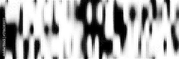 Fototapeta Black and white dotted halftone background. modern background, Fantastic background the modern vintage print on business cards, labels, stickers