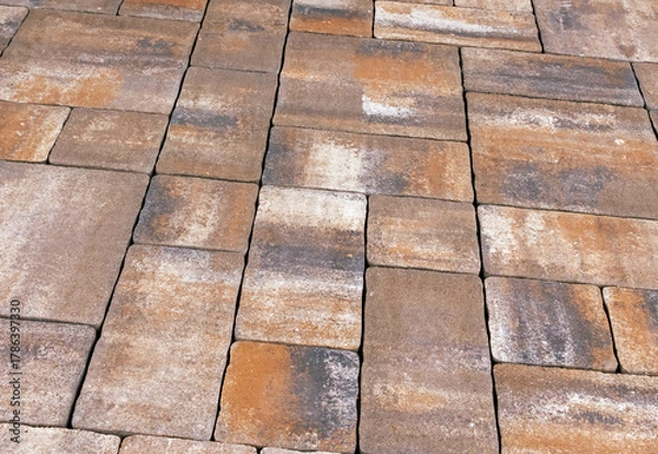 Fototapeta Stone material surface texture background with dirty stains on the floor 