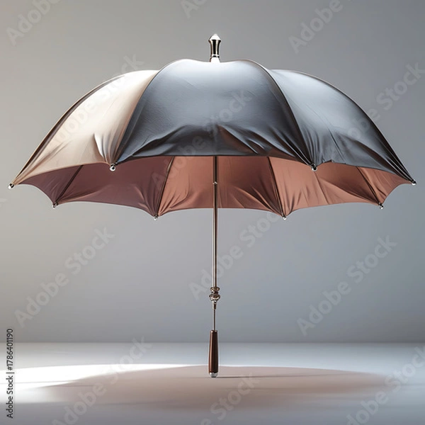 Obraz Stylish Rain Shield Wet Umbrella Weather Protection Seasonal Comfort