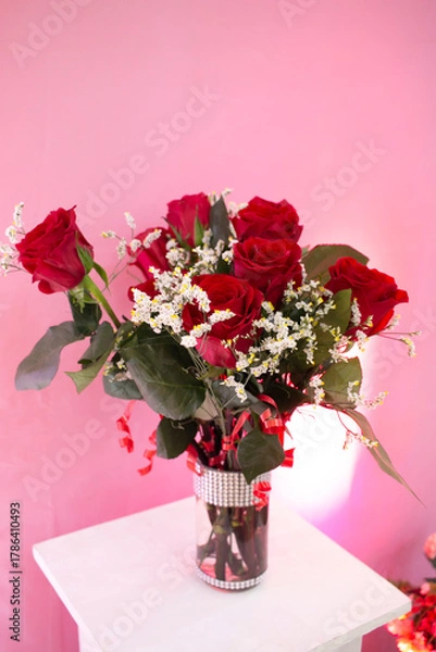 Obraz rosas rojas naturales