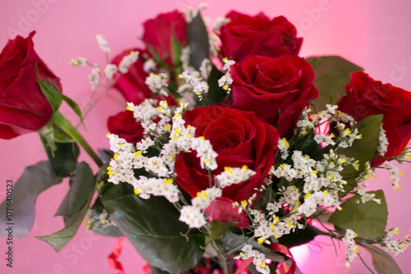 Obraz rosas rojas naturales