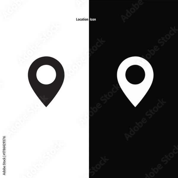 Obraz location icon illestation