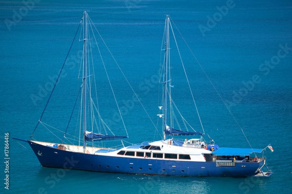 Obraz beautiful boat without sails