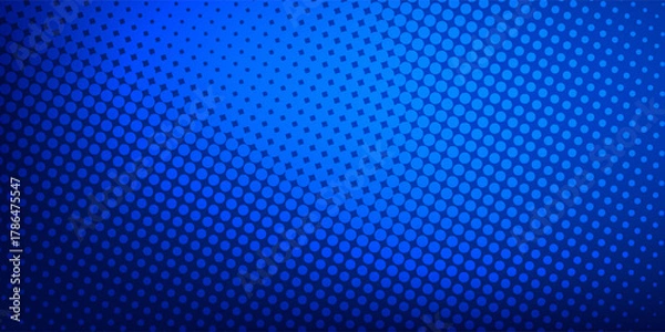 Obraz Dot blue pattern screen led light gradient texture background. Modern Trendy design in Vector Illustration